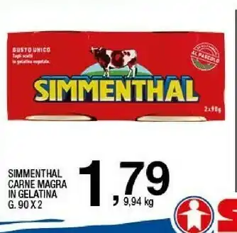 Sigma Carne magra in gelatina g 90 x2 offerta