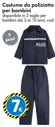 Tedi Costume da poliziotto per bambini offerta