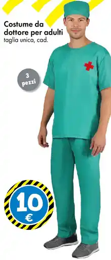 Tedi Costume da dottore per adulti offerta