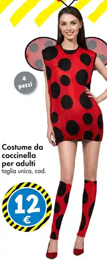 Tedi Costume da coccinella per adulti offerta