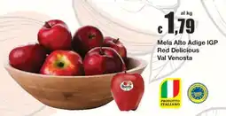 Sì con te Mela Alto Adige IGP Red Delicious Val Venosta offerta