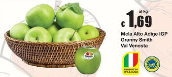 Sì con te Mela Alto Adige IGP Granny Smith Val Venosta offerta