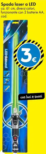 Tedi Spada laser a LED offerta