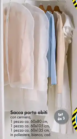 Tedi Sacca porta abiti con cerniera offerta