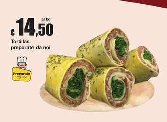 Sì con te Tortillas preparate da noi offerta