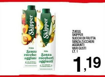 Sigma Skipper pesca senza zuccheri aggiunti 1000 g(ml) offerta