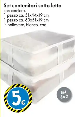 Tedi Set contenitori sotto letto offerta