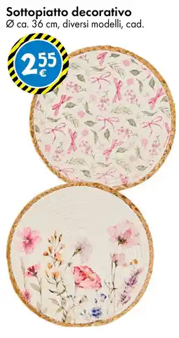 Tedi Sottopiatto decorativo Ø ca. 36 cm offerta