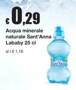 Sì con te Acqua minerale naturale Sant'Anna Lababy offerta