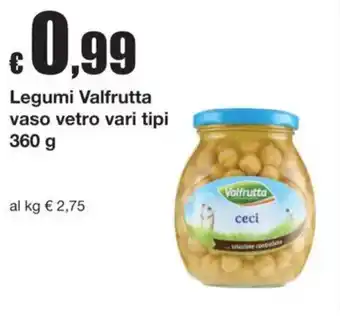 Legumi Valfrutta vaso vetro