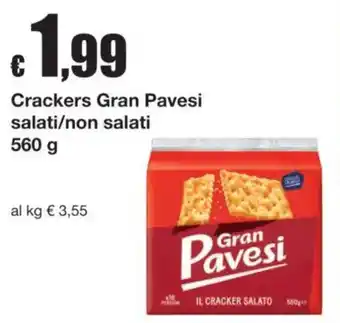 Crackers Gran Pavesi salati/non salati