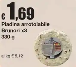Sì con te Piadina arrotolabile Brunori offerta