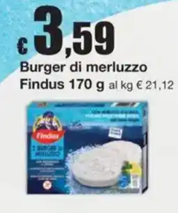 Sì con te Burger di merluzzo Findus offerta