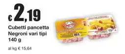 Sì con te Cubetti pancetta Negroni offerta