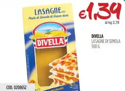 Carico Cash & Carry DIVELLA Lasagne di semola offerta