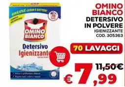 Conforama Omino bianco detersivo in polvere igienizzante offerta