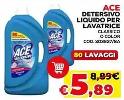 Conforama Ace detersivo liquido per lavatrice classico o color offerta