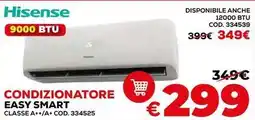 Conforama Hisense 9000 BTU CONDIZIONATORE EASY SMART offerta