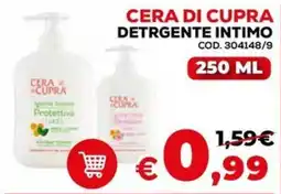 Conforama Cera di cupra detrgente intimo offerta