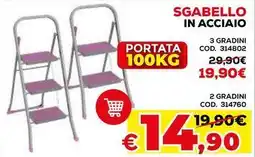 Conforama Sgabello in acciaio offerta