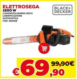 Conforama Black+ decker elettrosega 1800W offerta