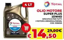 Conforama Total olio motore super plus 10W40 offerta