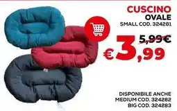 Conforama Cuscino ovale small offerta