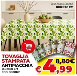 Conforama Tovaglia stampata antimacchia offerta