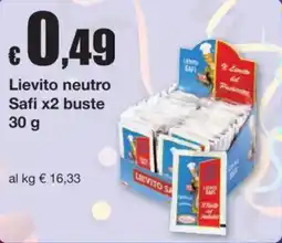 Sì con te Lievito neutro Safi x2 buste offerta