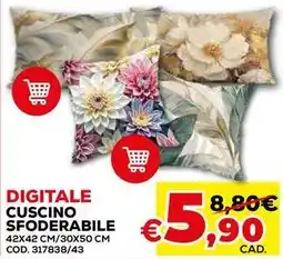 Conforama Digitale cuscino sfoderabile offerta
