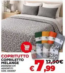 Conforama Copritutto copriletto melange offerta