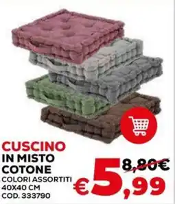 Conforama Cuscino in misto cotone offerta