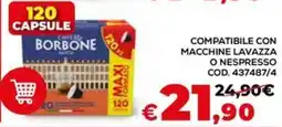 Conforama Caffe borbone compatibile con macchine lavazza o nespresso offerta