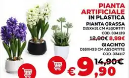 Conforama Pianta artificiale in plastica pianta grassa offerta