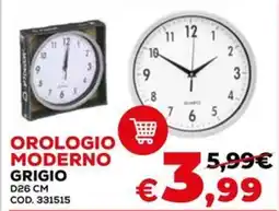 Conforama Orologio moderno grigio offerta