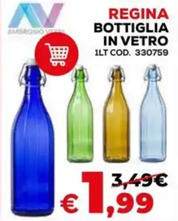 Conforama Regina bottiglia in vetro offerta