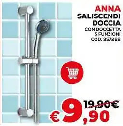 Conforama Anna saliscendi doccia con doccetta offerta