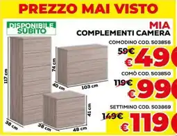 Conforama Mia complementi camera offerta