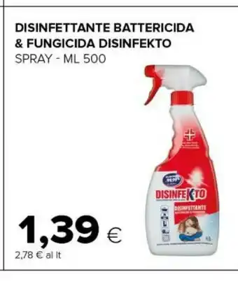 Tigre Disinfettante battericida & fungicida disinfekto spray offerta