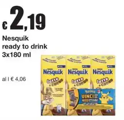 Sì con te Nesquik ready to drink offerta