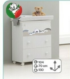 Bimbo Store Bagnetto/cassettiera baby dream bianco offerta