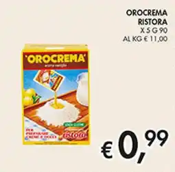 Coal Orocrema RISTORA offerta