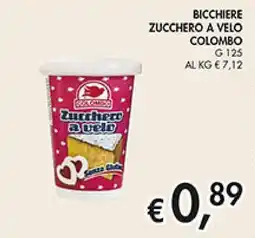 Coal Bicchiere zucchero a velo COLOMBO offerta