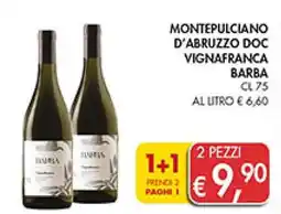 Coal Montepulciano d'abruzzo doc vignafranca barba offerta