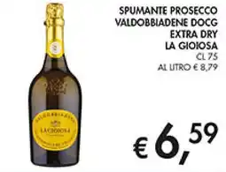 Coal Spumante prosecco valdobbiadene docg extra dry la gioiosa offerta