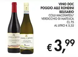 Coal Vino doc poggio alle rondini belisario offerta