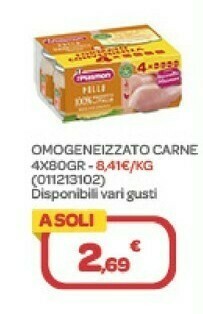 Bimbo Store Omogeneizzato carne 4x80 gr offerta