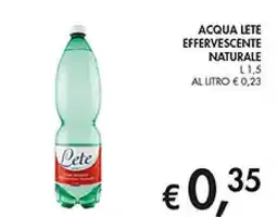 Coal Acqua lete effervescente naturale offerta