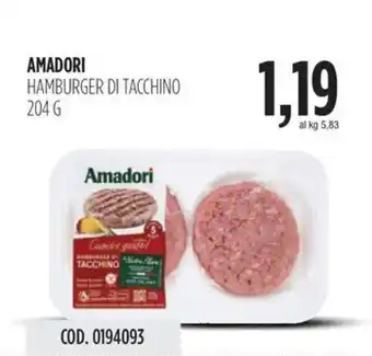 Carico Cash & Carry AMADORI Hamburger di tacchino offerta