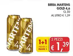 Coal Birra martens gold 4,6 offerta